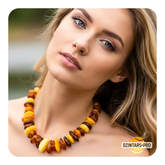 BÄRNSTENSHALSBAND FÖR KVINNOR